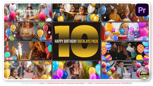 VideoHive Happy Birthday Overlays Pack