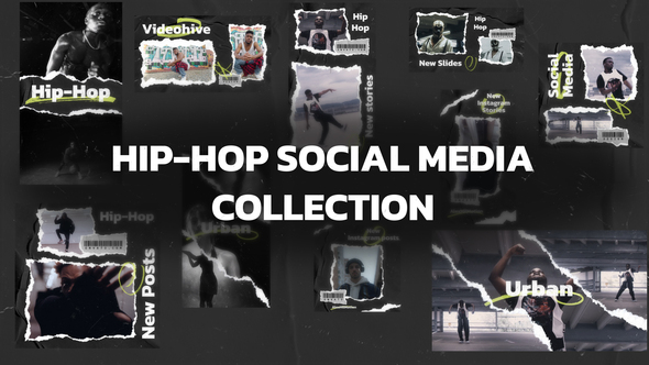 VideoHive Hip-Hop Social Media Collection Mogrt