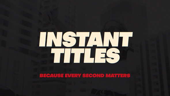 VideoHive Instant Titles