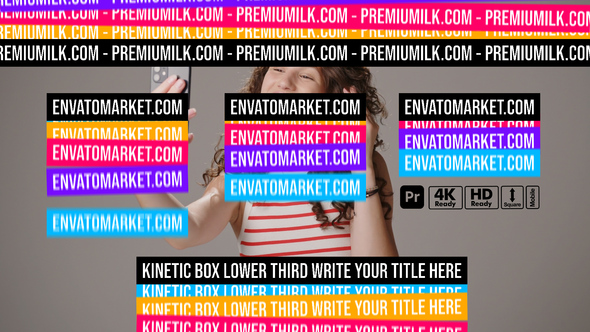 VideoHive Kinetic Box Lower Thirds for Premiere Pro