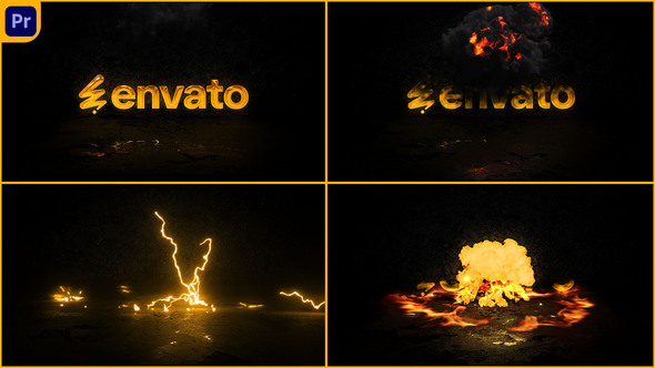 VideoHive Lightning Fire Logo Animation V2
