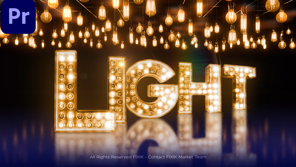 VideoHive Lights Typeface | MOGRT
