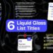 Liquid Glass List Titles | MOGRT Free Videohive 