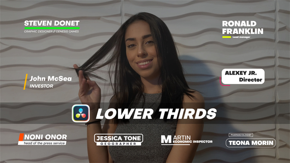 VideoHive Lower Thirds Text | DaVinci Resolve