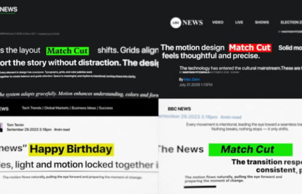 Videohive Match Cut 61527250