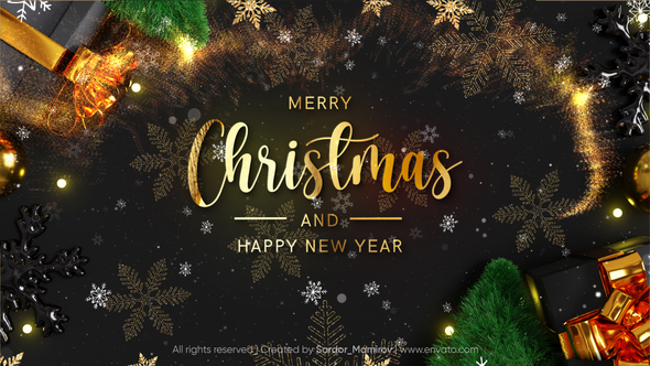 VideoHive Merry Christmas Text Reveal 2026 MORGT