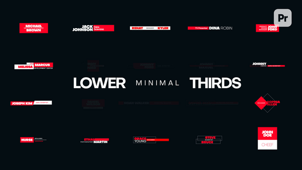 VideoHive Minimal Lower Thirds | MOGRT