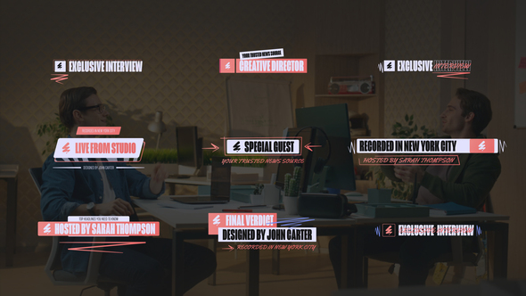 VideoHive Minimal Lower Thirds with Logo | MOGRT