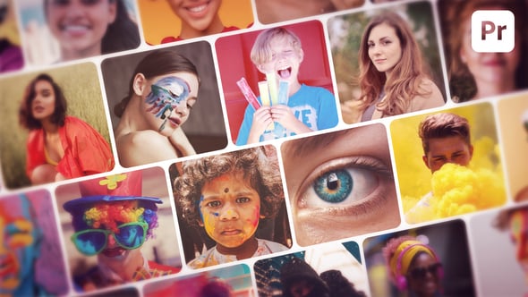 Videohive Mosaic Photo Reveal for Premiere Pro