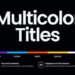 VideoHive Multicolor Titles | DR 59600588