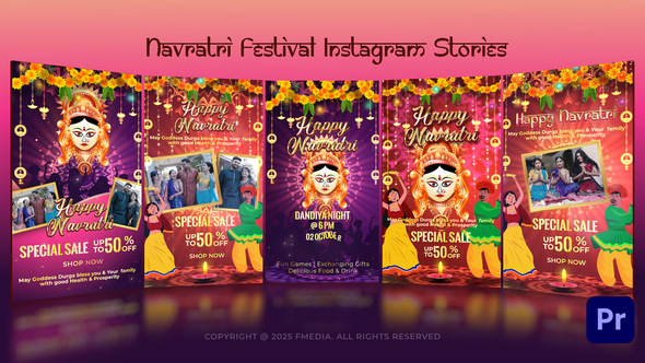 VideoHive Navratri festival Instagram Stories – Mogrt