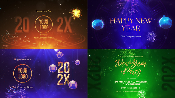 VideoHive New Year Wishes Pack Mogrt