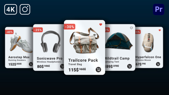 VideoHive Online Market Carousel | MOGRT