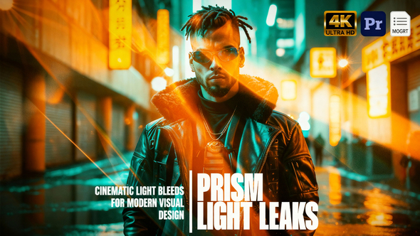 VideoHive Prism Light Leaks Overlays Pack MOGRT