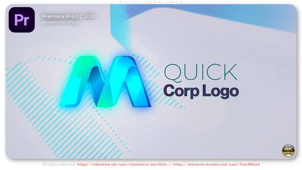 VideoHive Quick Corp Logo – Minimal & Elegant Corporate Logo Reveal