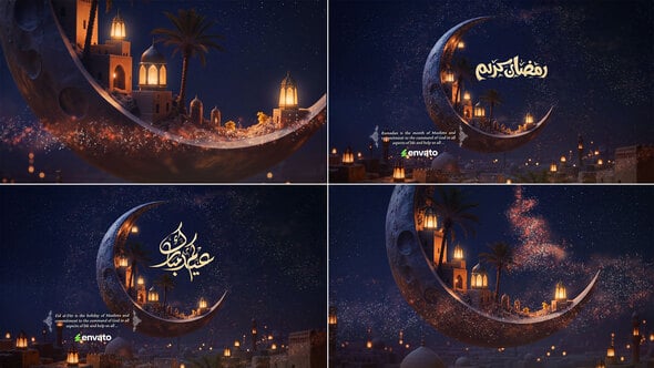 Ramadan Kareem & Eid Mubarak Free Videohive 