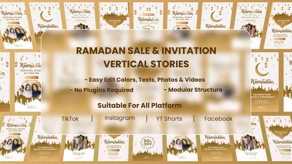 Videohive Ramadan Sale And Invitation Stories Pack