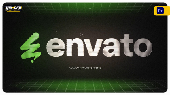 VideoHive Retro Grid Logo Reveal