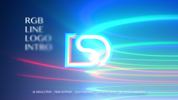 VideoHive RGB Line Logo Intro