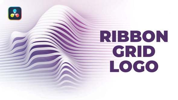 VideoHive Ribbon Grid Logo for DaVinci Resolve
