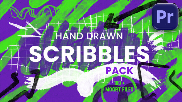 VideoHive Scribble Animation MOGRT Pack for Premiere Pro | 160+ Hand-Drawn Motion Graphics Templates