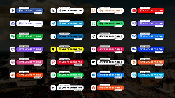VideoHive Social Lower Thirds