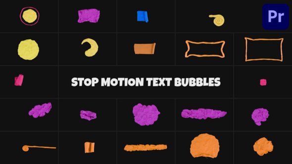 VideoHive Stop Motion Text Bubbles | Premiere Pro MOGRT