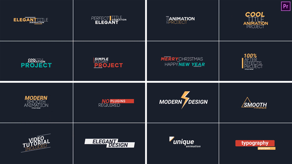 VideoHive Stylish Title Pack 1 Premiere Pro