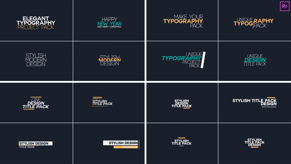 VideoHive Stylish Title Pack 2 Premiere Pro
