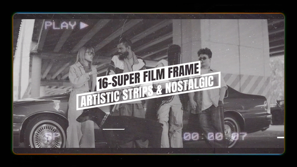 VideoHive Super Film Frame Collection – Artistic Film Strips & Nostalgic Style MOGRT