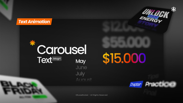 VideoHive Text Carousel | MOGRT