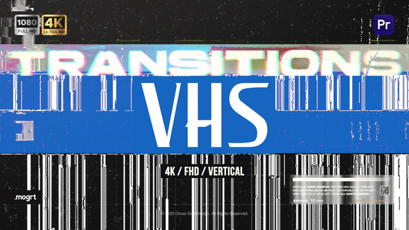 VideoHive Transitions | VHS Glitch Transitions