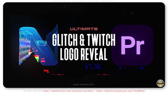 VideoHive Ultimate Glitch & Twitch Logo Reveal