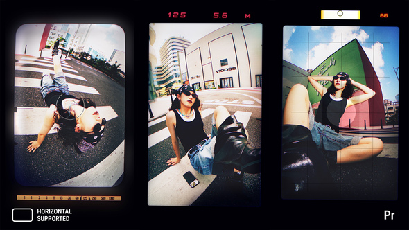 VideoHive Vertical Camera Viewfinder Transitions | Premiere Pro