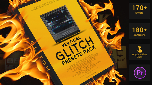 VideoHive Vertical Glitch Presets Pack for Premiere Pro