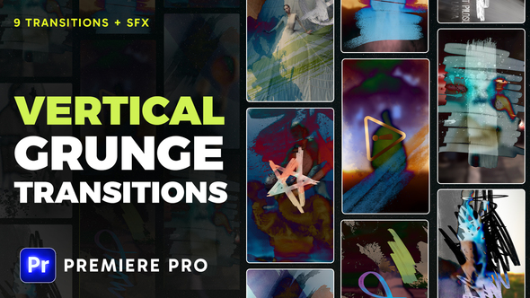 VideoHive Vertical Grunge Transitions