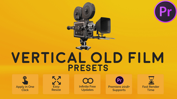 VideoHive Vertical Old Film Presets for Premiere Pro