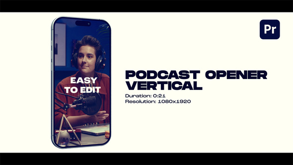VideoHive Vertical Podcast Opener