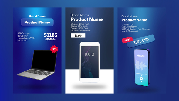 VideoHive Vertical Product Promo Animations for Premiere Pro