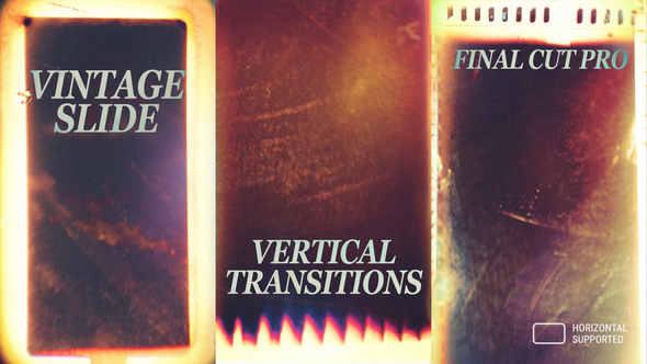 VideoHive Vertical Vintage Slide Transitions | Final Cut Pro