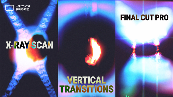VideoHive Vertical X-Ray Scan Film Transitions | Final Cut Pro