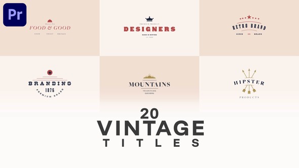 VideoHive Vintage Badge Title Pack