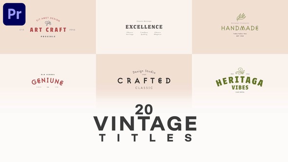 VideoHive Vintage Style Title Bundle