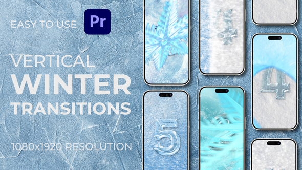 VideoHive Winter Snowflakes Christmas Vertical Transitions