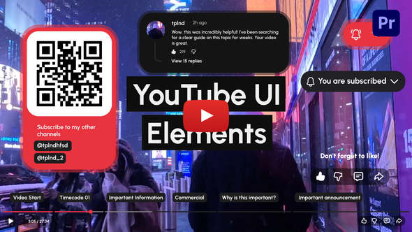 VideoHive YouTube UI Elements