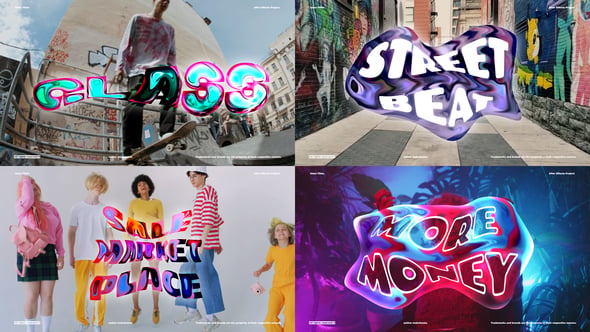 Videohive – Modern Glass Titles – Dynamic Glass Titles