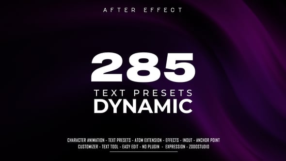 Videohive – Dynamic Text Presets Pack