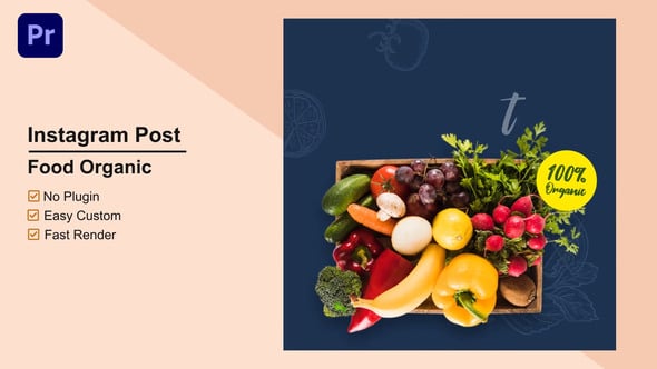 Videohive – Food Organic Instagram Post Mogrt 10