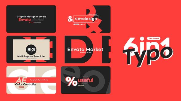 Videohive – Typo Scene 6 in 1