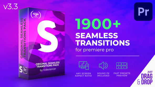 Videohive – Videolancer’s Transitions V3.3 for Premiere Pro | Original Seamless Transitions